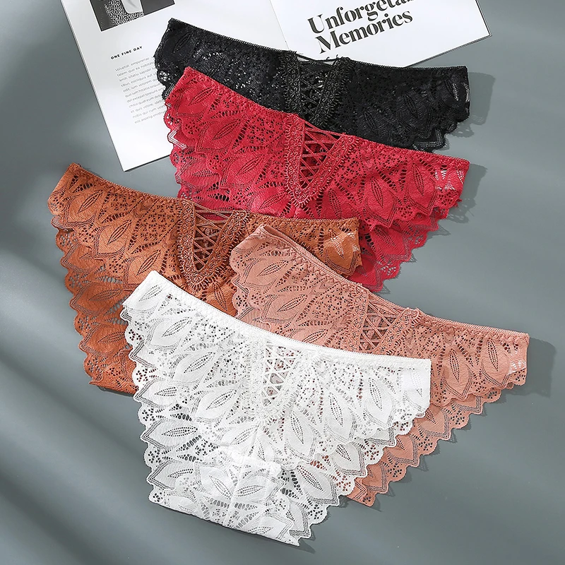 

S-4XL Plus Size New Lace Panties Sexy Lingerie Seamless Brief Women's Pantie Low-Waist Briefs Female Underwear Ladies Underpants
