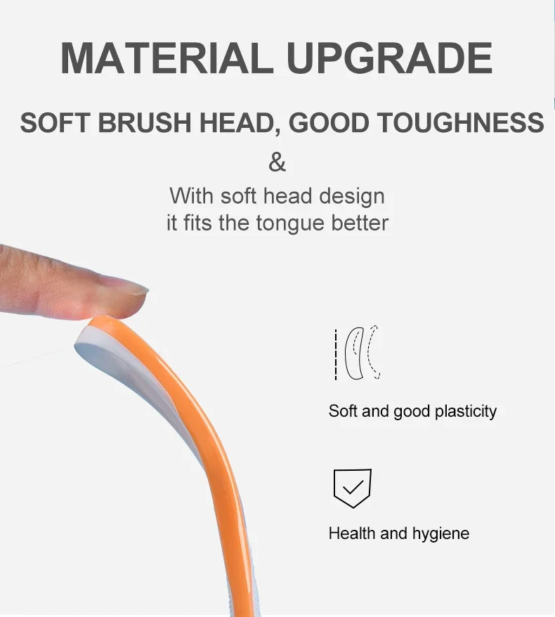 Скребок для языка Очиститель Удаление неприятного запаха изо рта Уход за