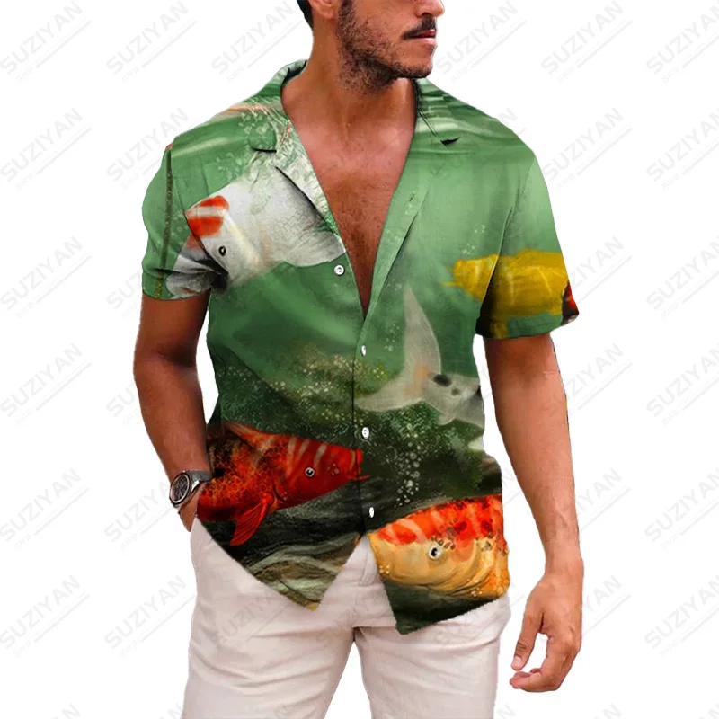 

Рубашка в этническом стиле с отложным воротником, свободная уличная одежда оверсайз, в Корейском стиле, не требует глажки, с воротником-стой...