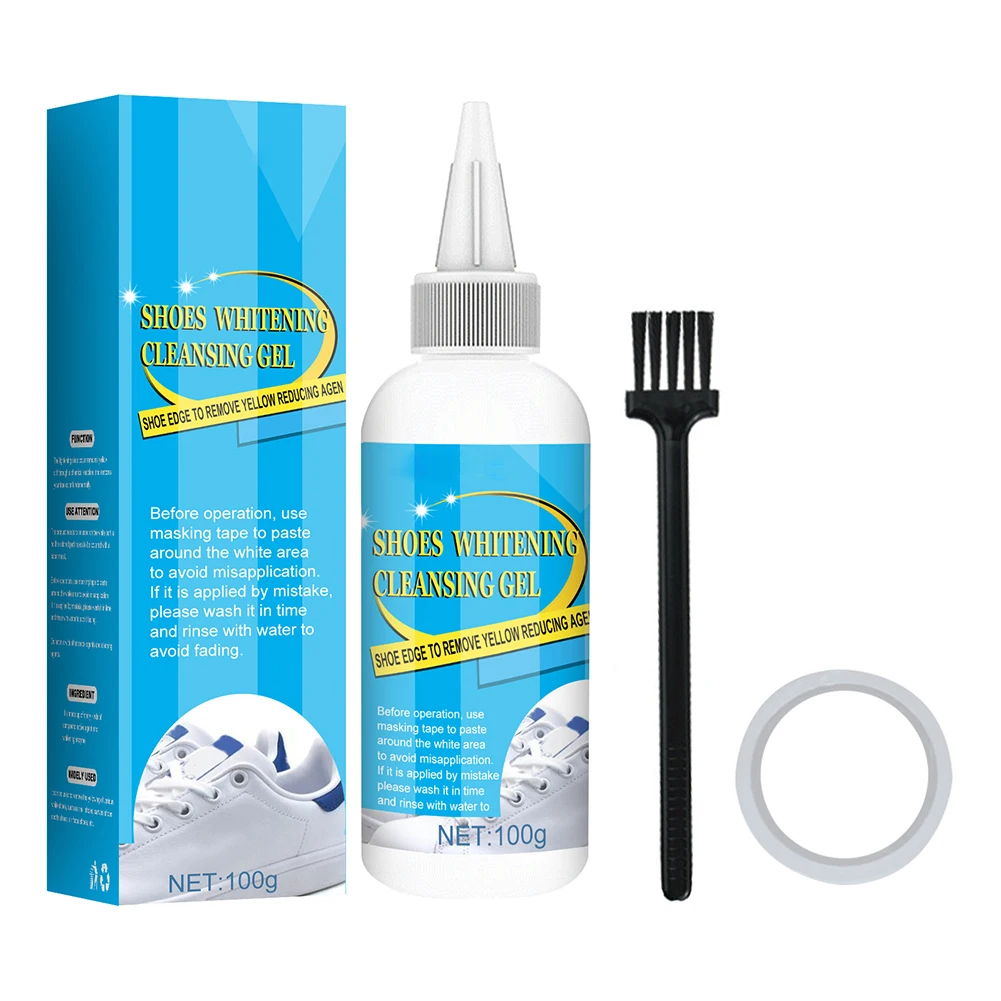 

100g Stain Remover Practical Portable Universal Dirt Convenient With Brush Tape White Shoe Cleaner Washing Tool Sneaker Spray