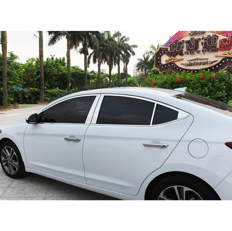 

stainless steel car window trims for hyundai elantra 2016 2017 2018 hyundai Avante super elantra