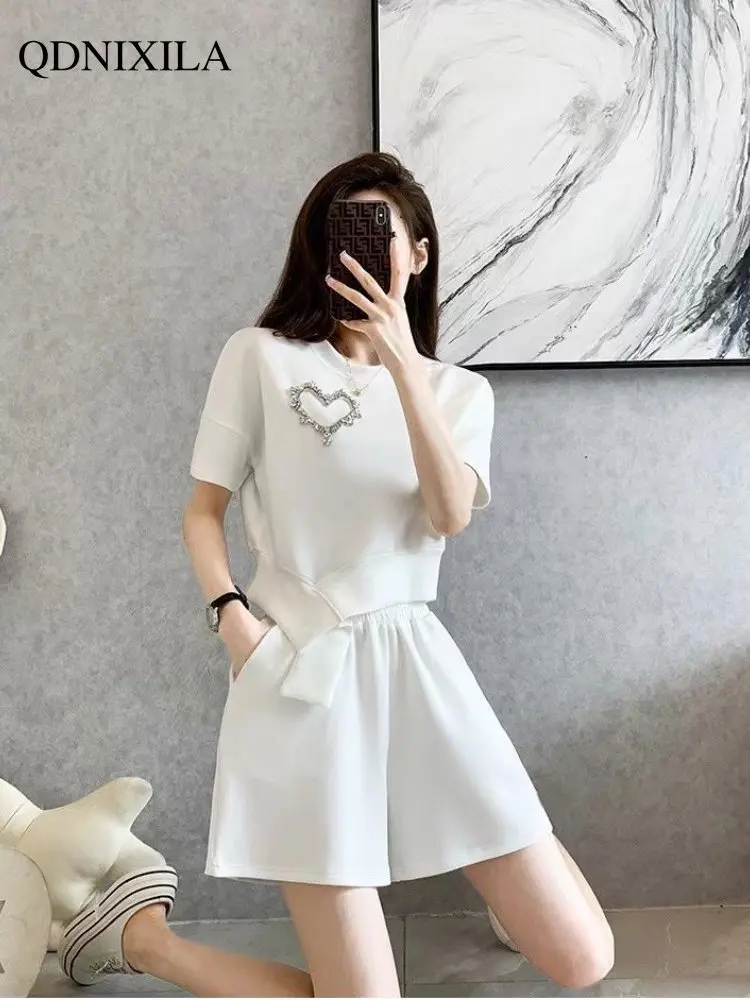 

Summer Outfits for Women 2023 Cotton Casual Sportswear Suit Two Piece Set for Women Short Sets New In Matching Sets
