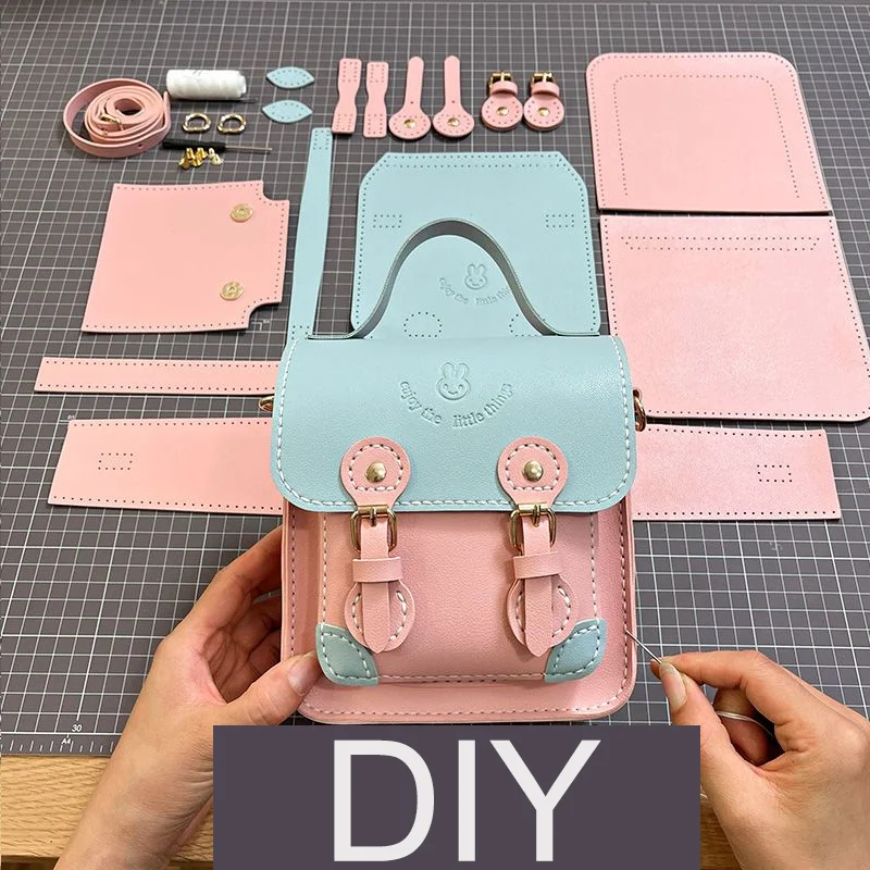 

Женская сумка ручной работы, новинка 2022, модная маленькая квадратная сумка через плечо из материала для девушки