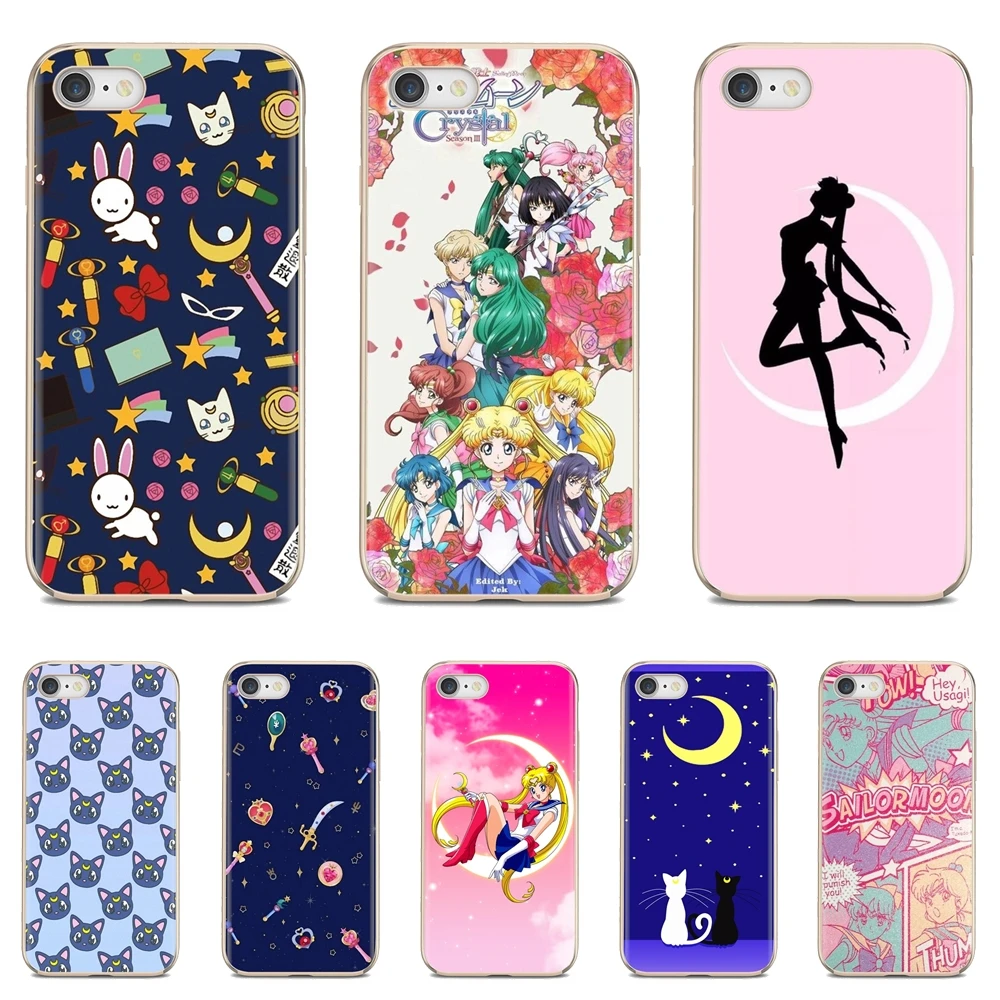 

Sailor Moon sailormoon girl crystal For iPhone 10 11 12 13 Mini Pro 4S 5S SE 5C 6 6S 7 8 X XR XS Plus Max 2020 Soft Case Cover