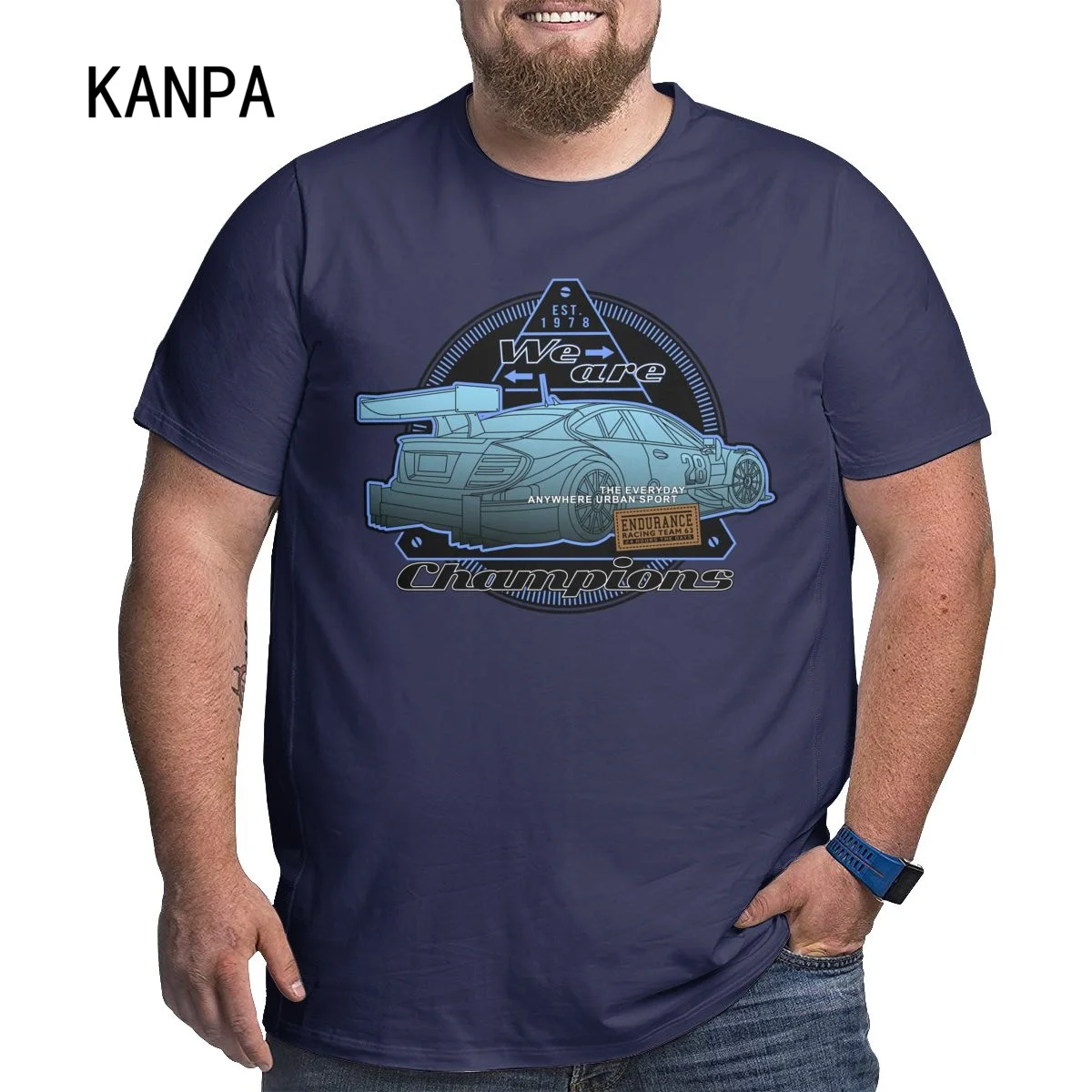 Модная футболка Rrand, сезон весна-лето, винтажные Топы бренди, свободная футболка, оверсайз, толстовка с круглым вырезом, одежда синего цвета, размеры США 6xl