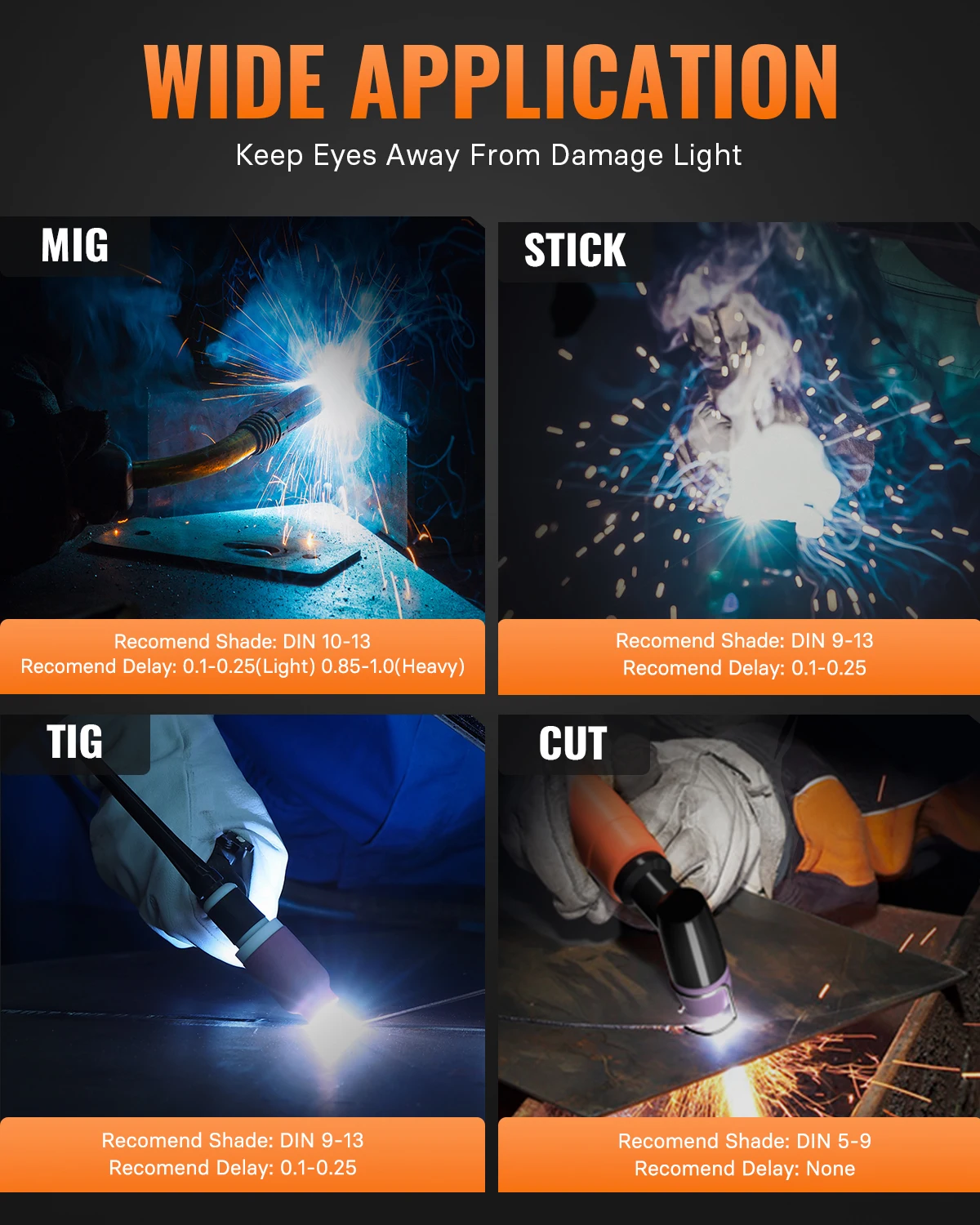 Сварочный шлем HITBOX с автоматическим затемнением