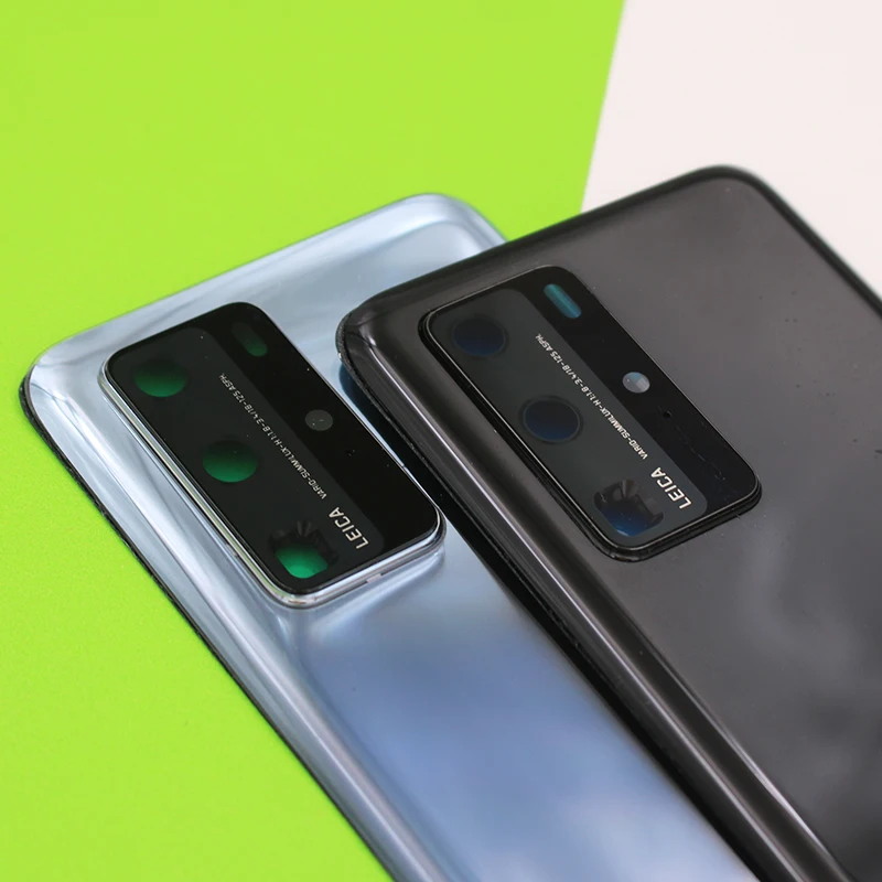Крышка батарейного отсека для P40 Pro Задняя стеклянная панель задний корпус чехол