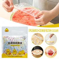 100pcs disposable food cover elastic cling film multipurpose fresh keeping cover bowl caps for fruit bowls cups plate cover