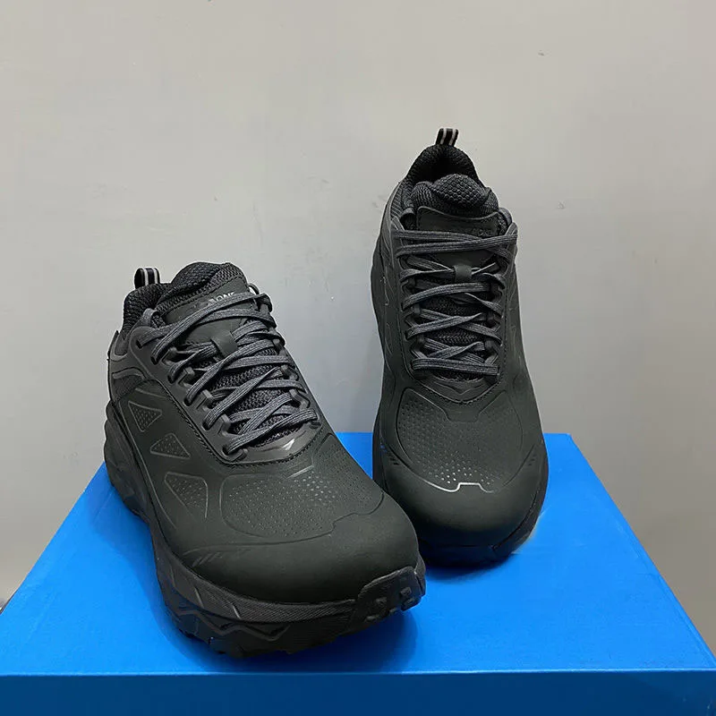 Men`s light microfiber waterproof hiking shoes mens slip-resistant country-cross trekking climbing walking shoes mens hiker