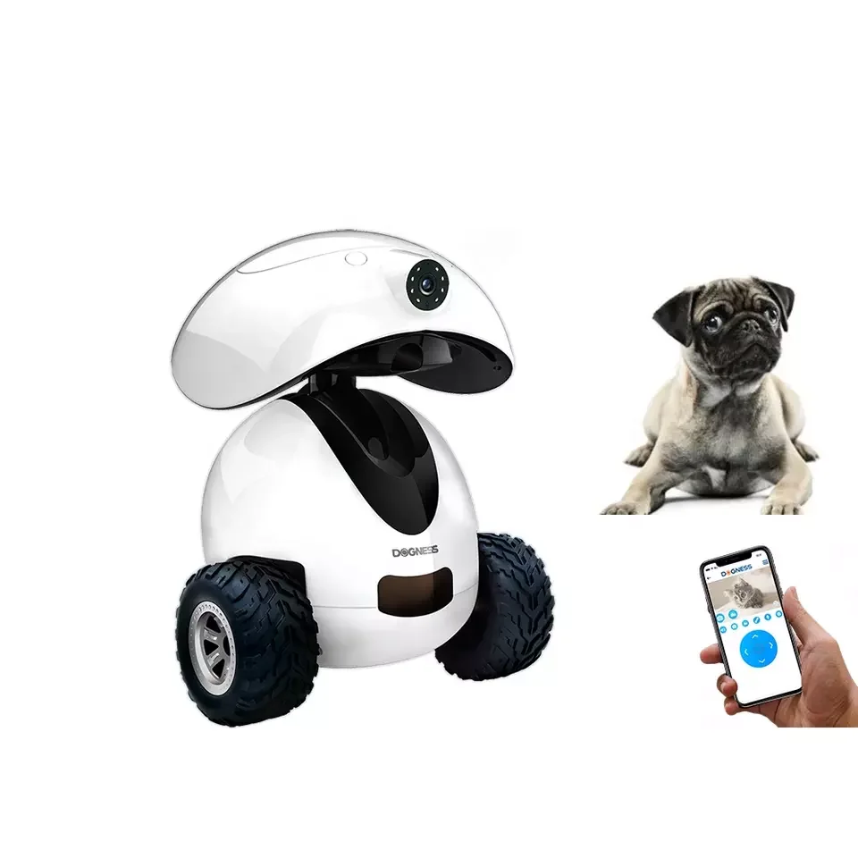 

Intelligent Wifi Automatic Cat Tossing Companion Toy HD Night Vision Camera APP Control Pet Robot with Microphone for Dog