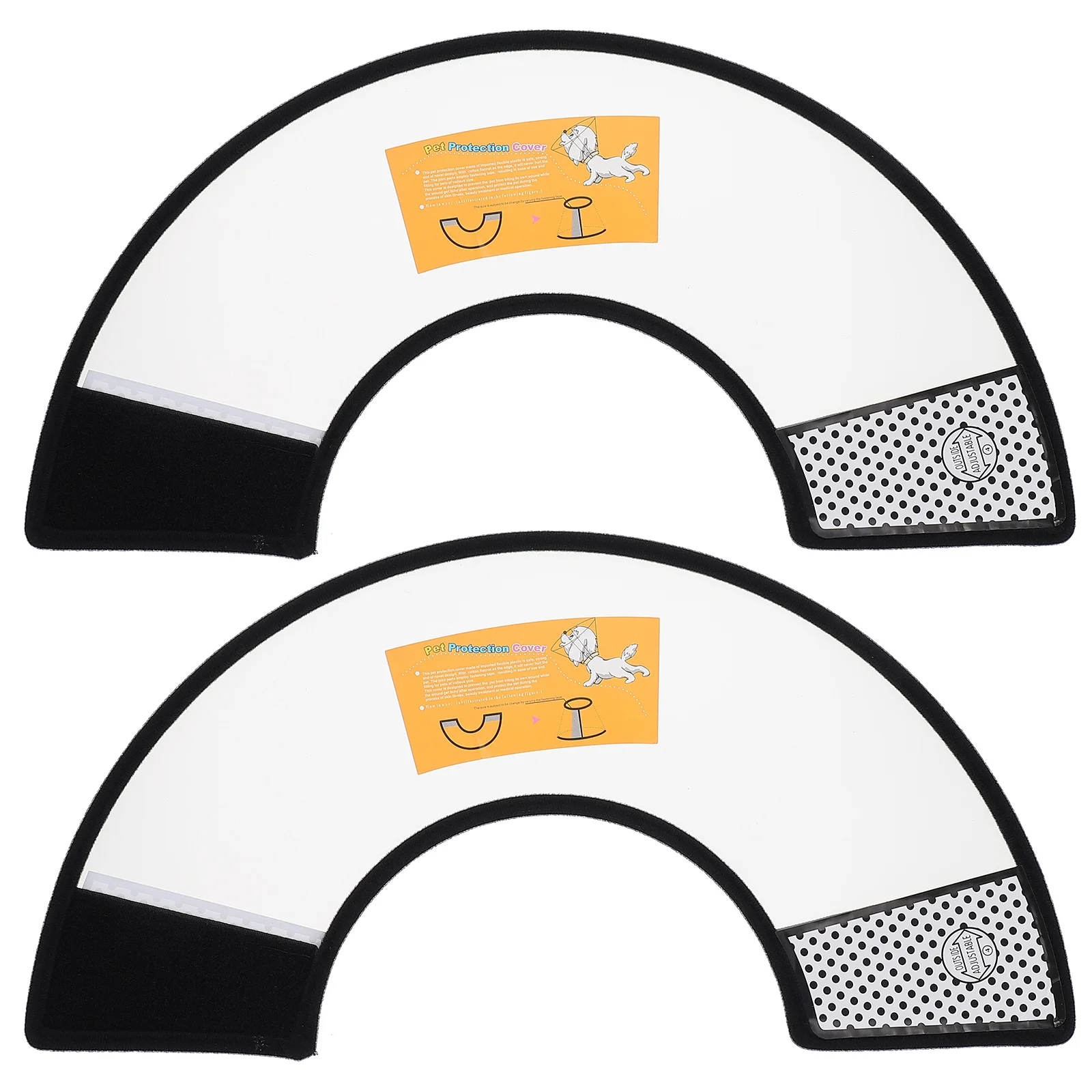 

2 шт., послеоперационные ошейники для домашних питомцев