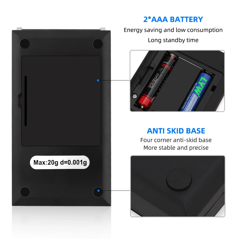 Цифровые Мини-весы 100 г/50 г/20 г/10 г высокоточные карманные весы 0 001 для ювелирных