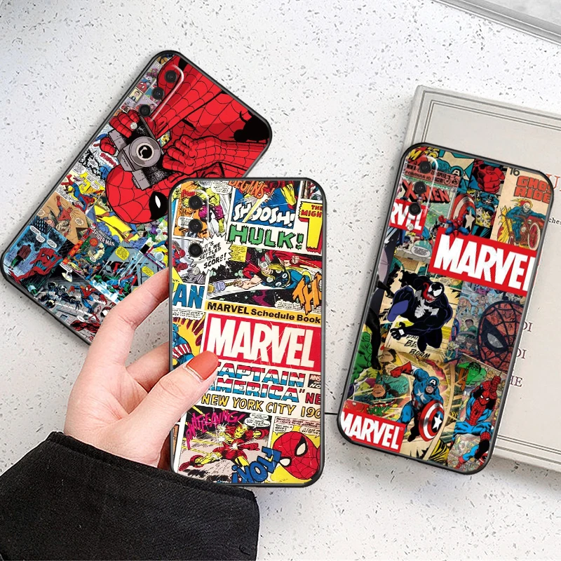 

Comics Spiderman Venom Phone Case For Xiaomi Mi CC9 Mi CC9e Mi CC9 Pro Carcasa Shell Liquid Silicon Cover TPU Funda Shockproof