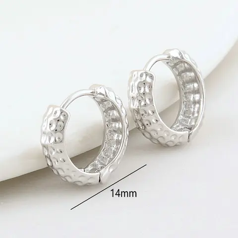 Круглые серьги-кольца из латуни Florainer Tina