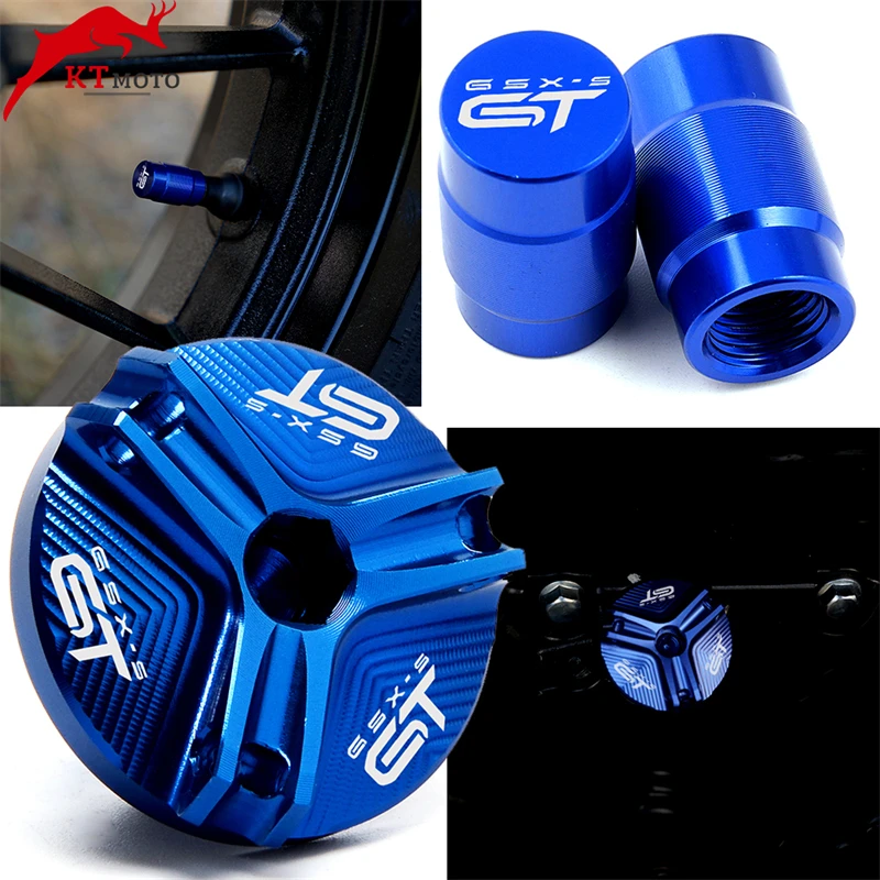 

For SUZUKI GSX-S1000GT GSXS 1000 GT GSXSGT 2022-2023 Motorcycle Accessories CNC Oil Filler Cap Plug & Tire Valve caps Cover