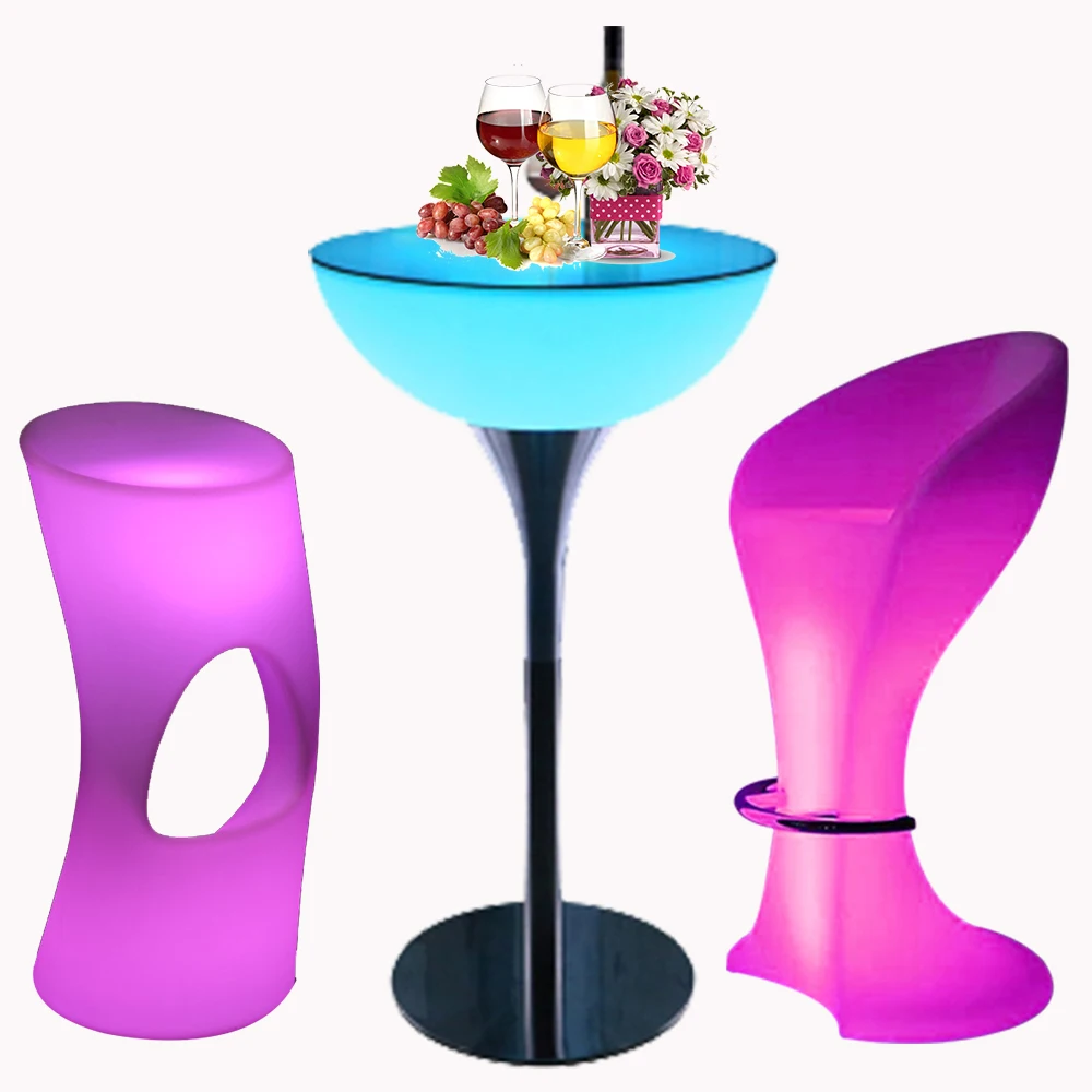 

Кофейня, гостиничная светодиодная мебель для бара, коктейльные столы и стулья, наборы светодиодной садовой мебели, Уличные светодиодные стулья, барный стол, ночной клуб