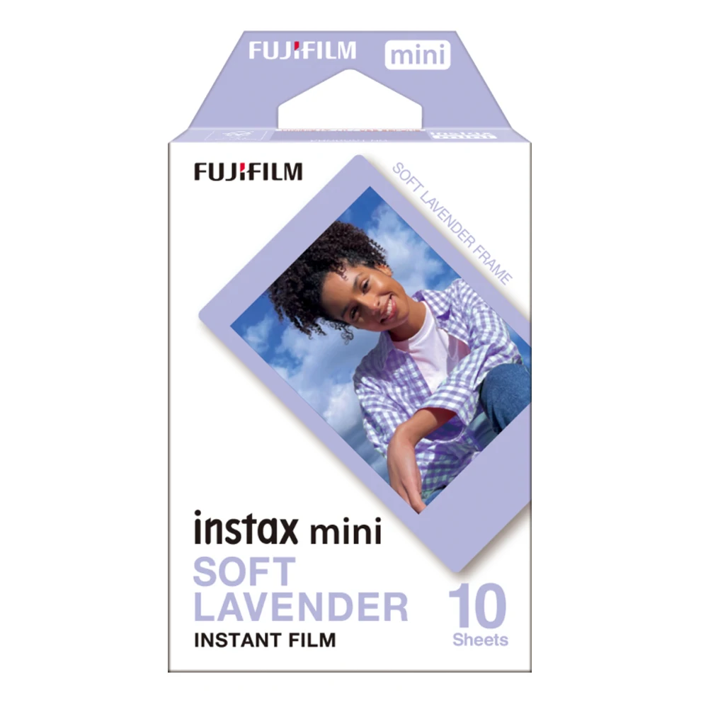 Цветная пленка Fujifilm Instax Mini мягкая Лавандовая 10-100 листов для Fuji 12 11 8 9 7s 25 26 70 Evo