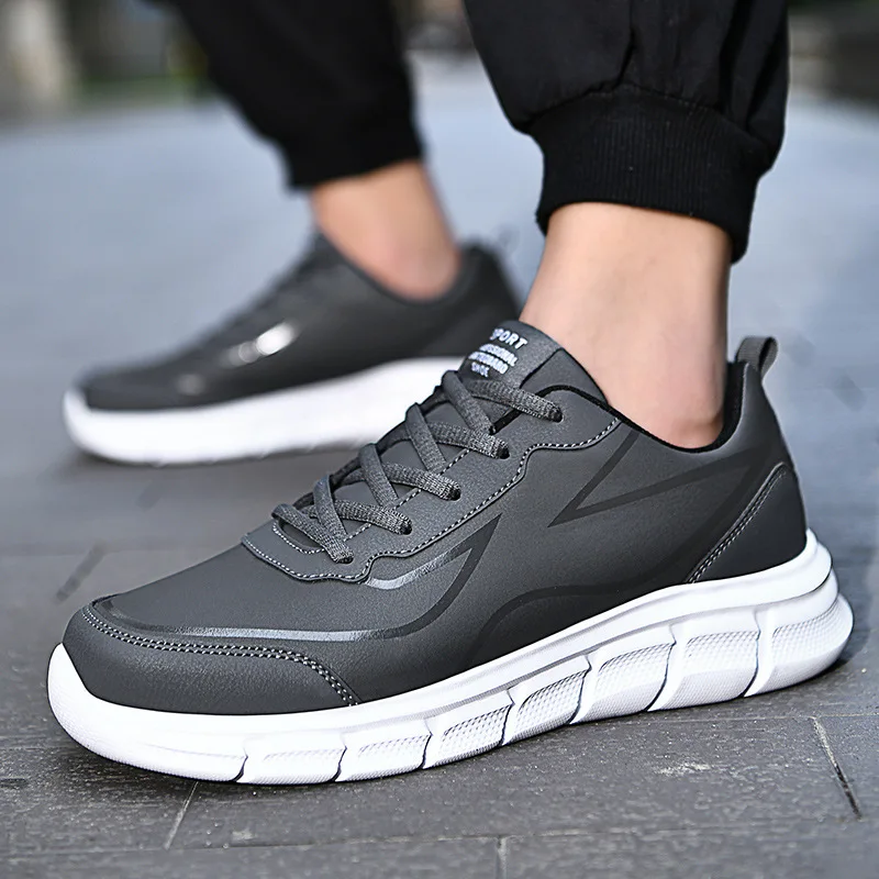 

Men's Casual Shoes Casual Comfortable Platform Non-slip Breathable Sneakers Lace Up Jogging Sport Footwear Chaussures Hommes