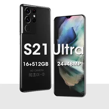 New Android Smartphones S21 Ultra 16+512GB 6800mAh Unlocked Mobile Phones 6.7 Inch Celulares Global Version 5G CellPhones