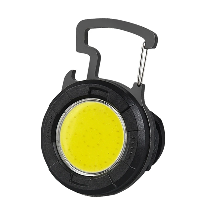 

Multifunctional Mini COB Working Light Portable Pocket USB Rechargeable Keychain Light For Repair Work Outdoor Camping