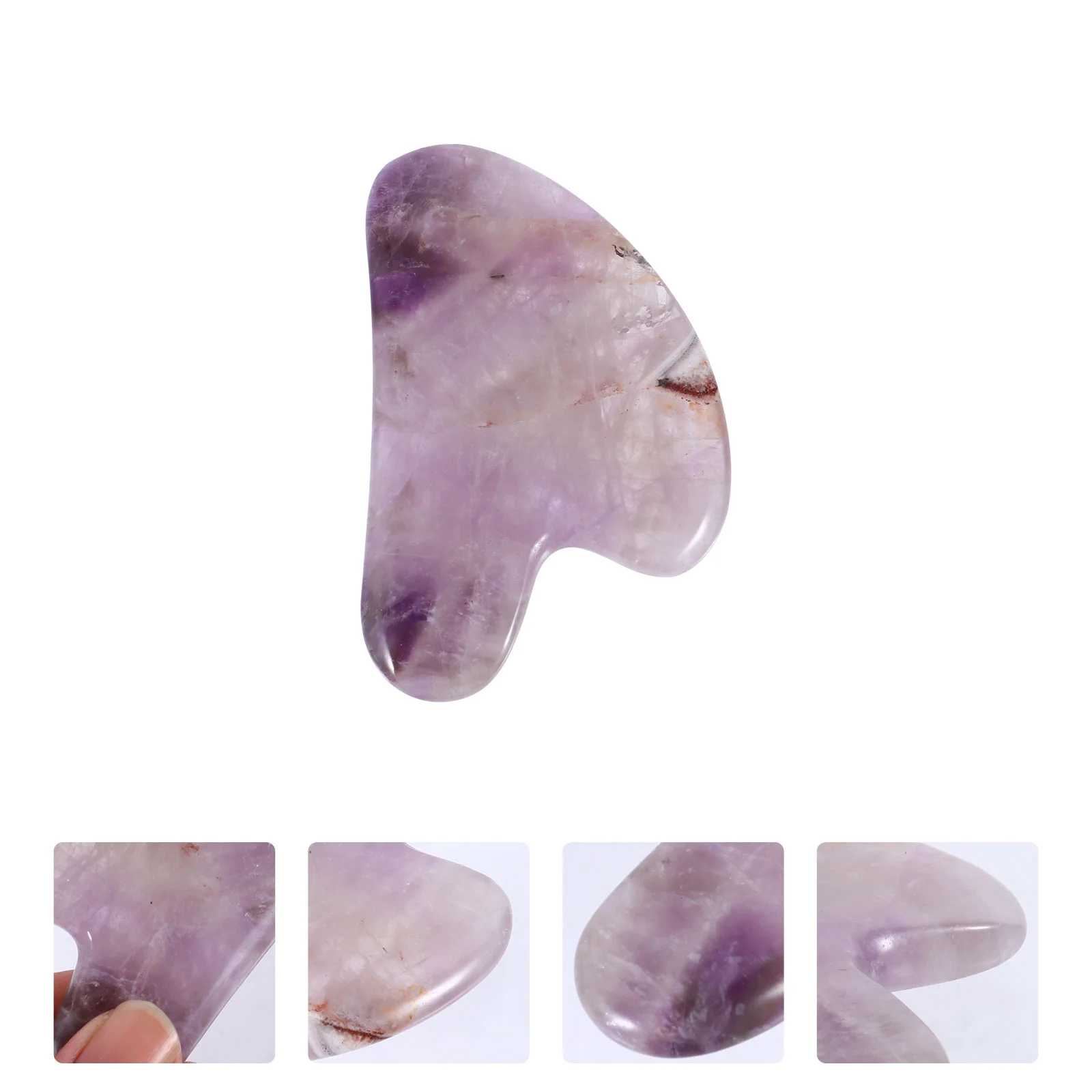 

Скребок для лица от морщин, аметистовая ручка для акупрессуры, мини-палка для глаз Guasha