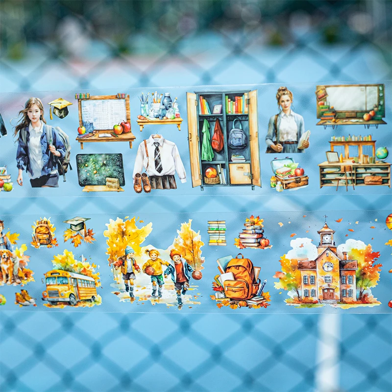 60 мм * 2 м ПЭТ-ленты серии Campus Life наклейки для творчества клей ручного счета ручная