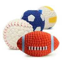pet dog toys molar rubber ball vocal toys bite resistant chew toys ball medium sized dog teddy training accessories supplies