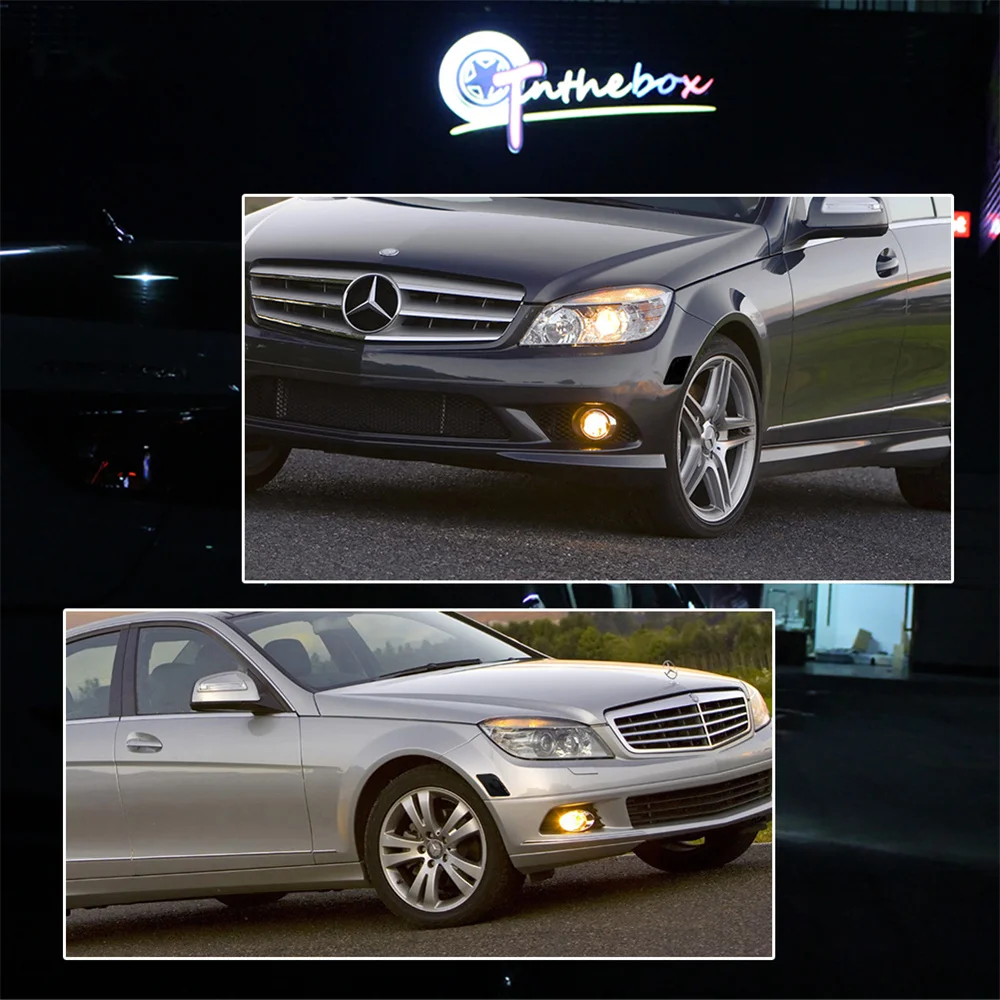 Для Mercedes-Benz Pre-LCI W204 C250 C300 C350 C63 AMG передний бампер боковой габаритный фонарь крышка