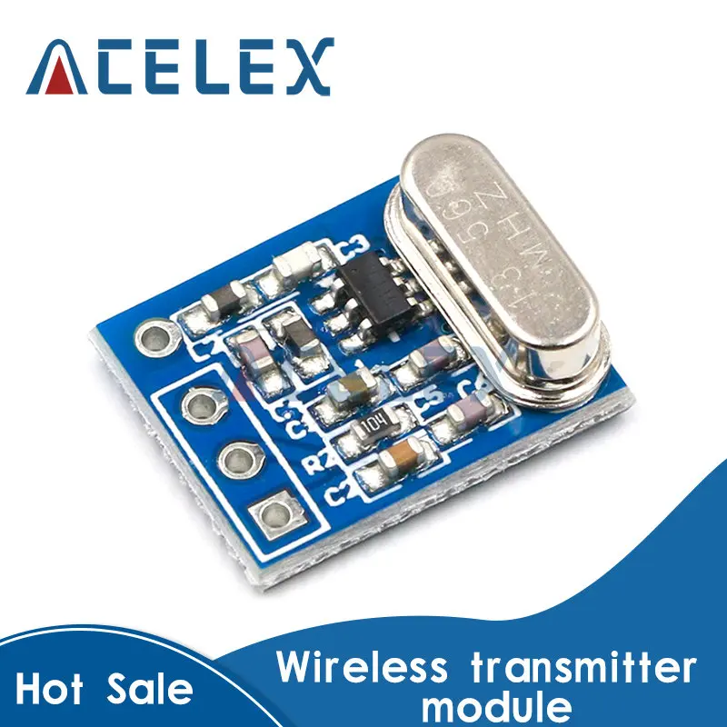 

1Set 2Pcs 433MHZ Wireless Transmitter Receiver Board Module SYN115 SYN480R ASK/OOK Chip PCB for arduino