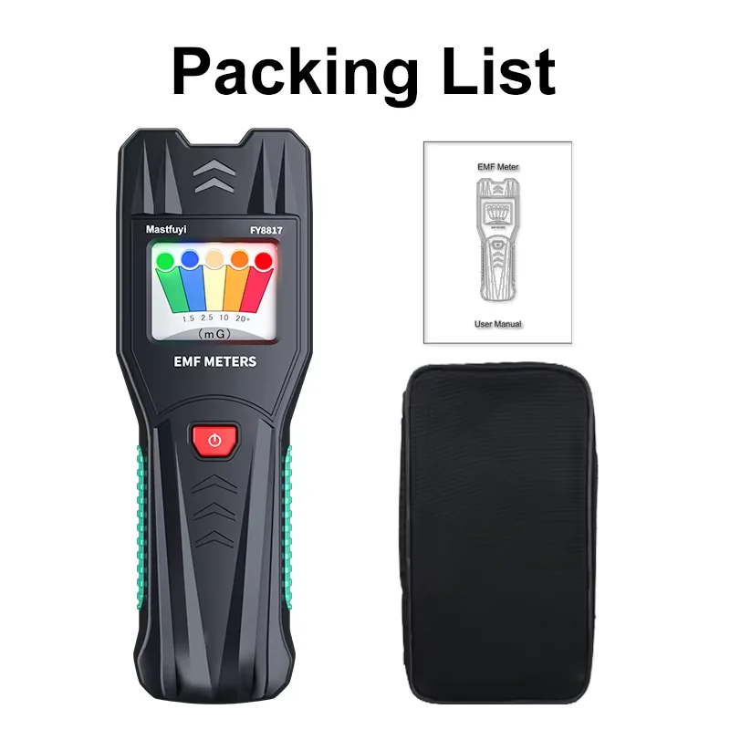 MASTFUYI FY8817 Измеритель ЭДС Измеритель электромагнитного эрадиации Детектор магнитного поля Охота на призраках Тестер паранормального оборудования
