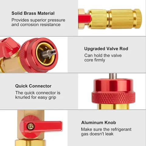 Инструмент для удаления сердечника клапана R134a, инструмент для установки автомобильного кондиционера R12, инструмент для быстрого снятия сердечника клапана, инструмент для ремонта высокого и низкого давления