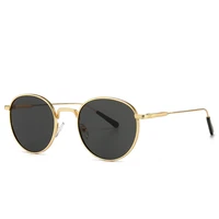 mens round sunglasses retro metal gold black brown classic sun glasses fashion woman accessories gifts drop ship