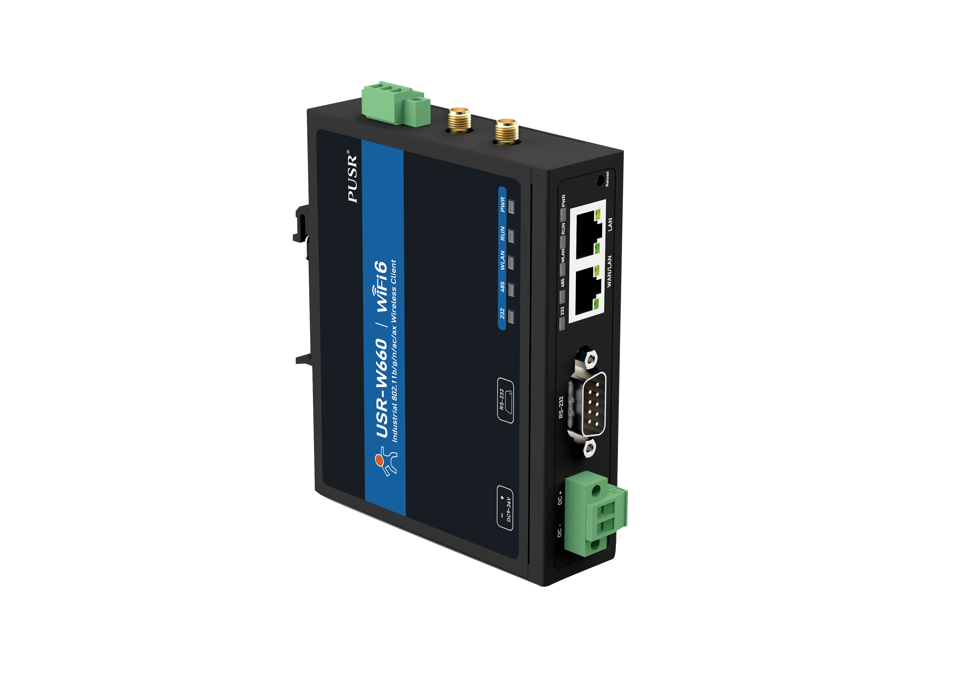 Двухполосный последовательный конвертер PUSR в WiFi6 с MQTT SSL Quacomm WiFi роуминговый