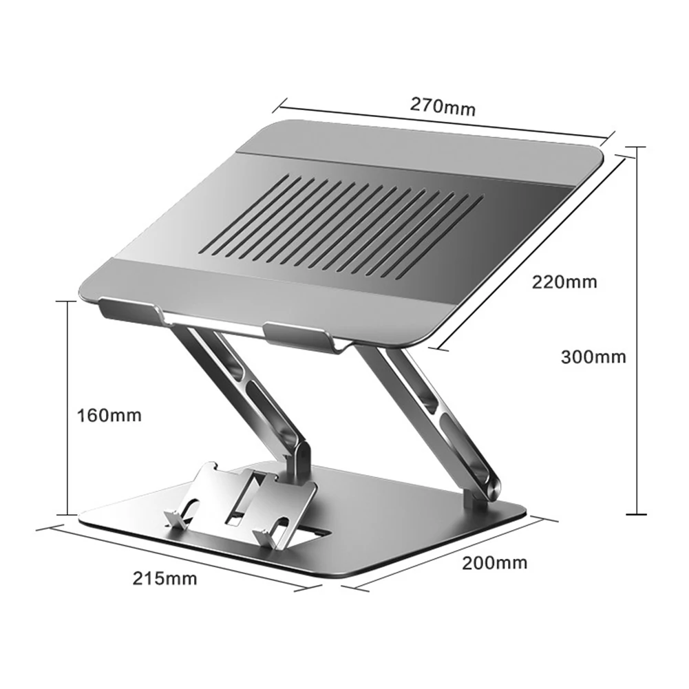 

Регулируемая подставка для ноутбука из алюминиевого сплава, подставка для ноутбука и планшета 11-17,3 дюймов, портативный складной держатель, ...