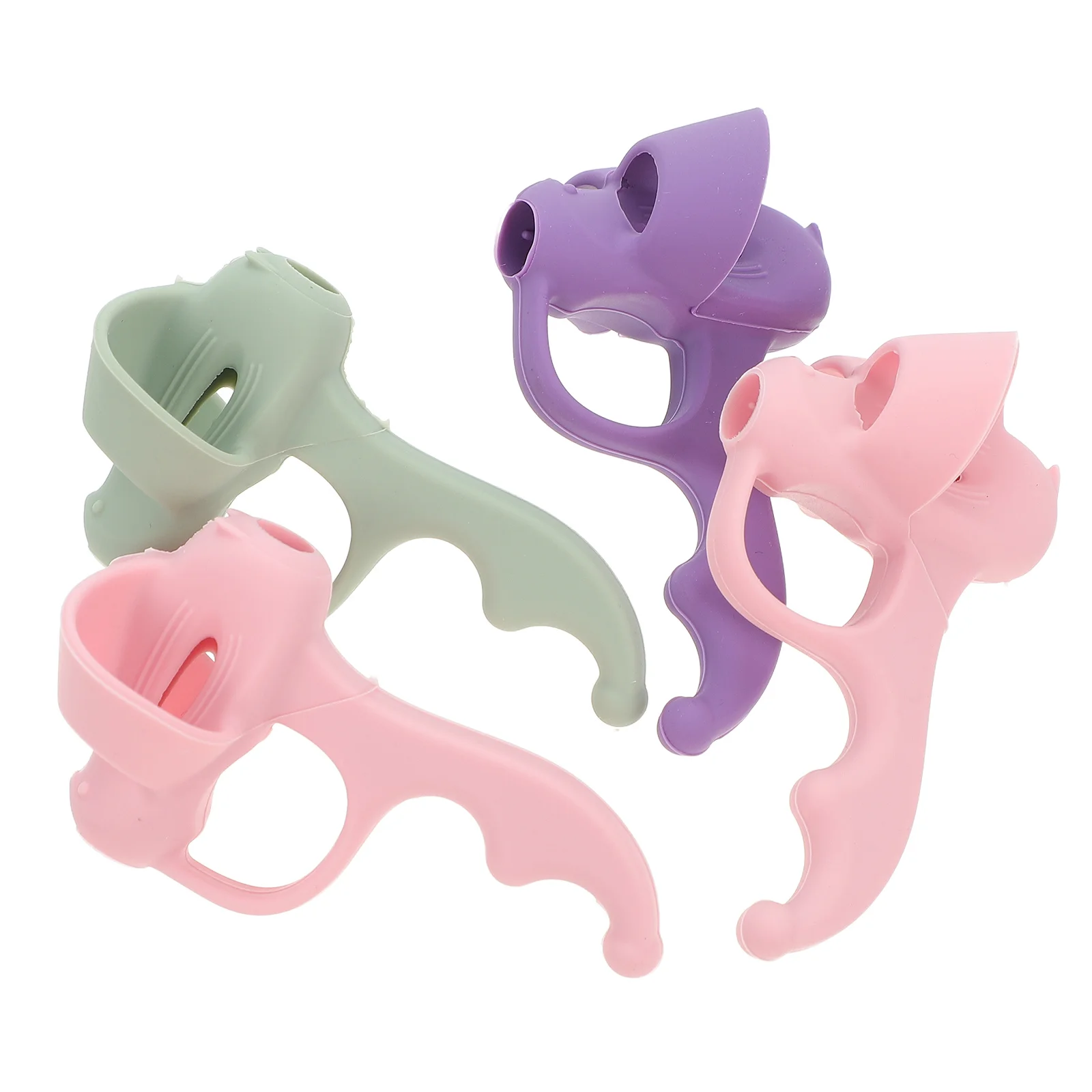 

4 Pcs Corrector Posture Correction Writing Grip Trainer Fountain Auxiliary Tool Kids Silica Gel Silicone Toddler Pens