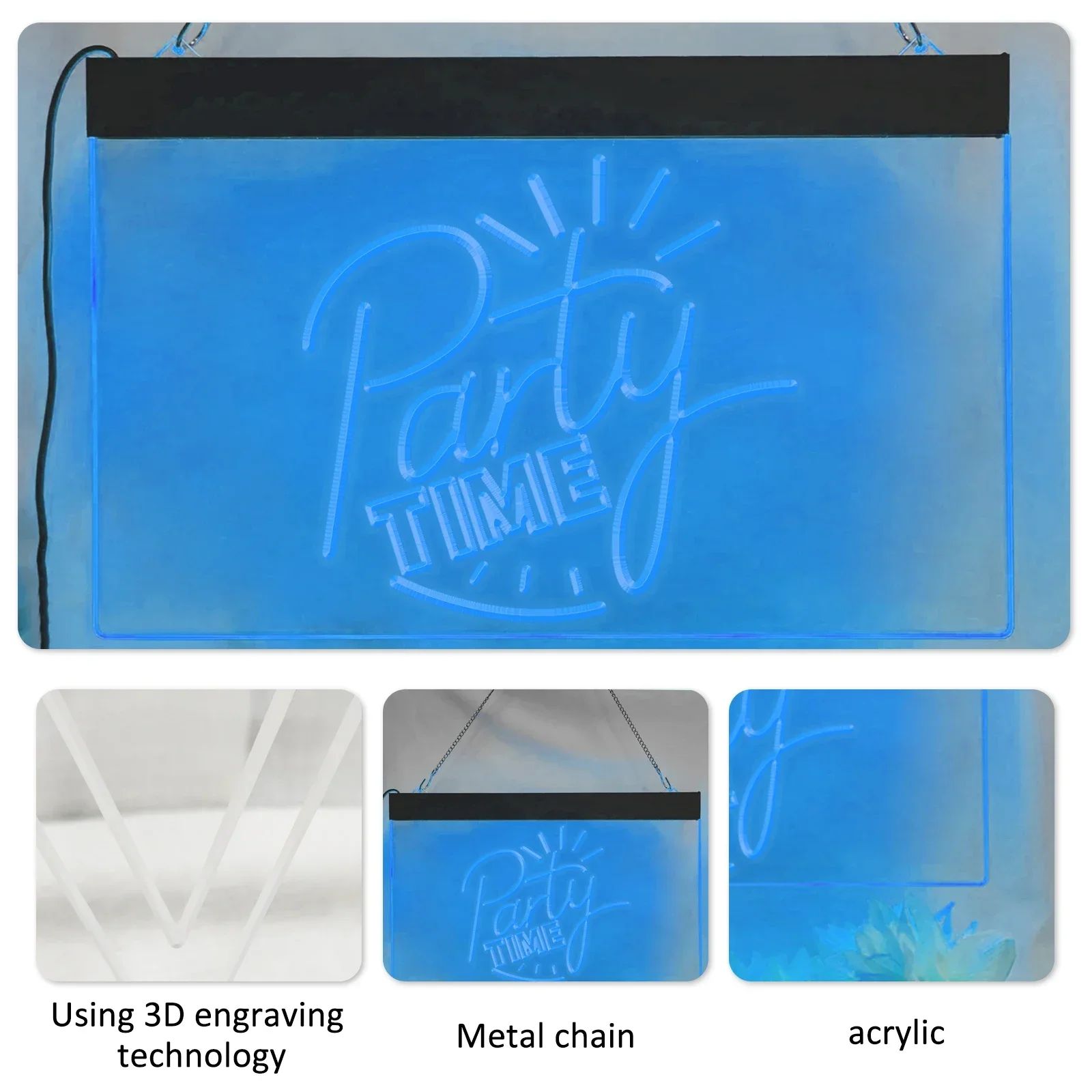 Светодиодная Неоновая Вывеска Настенная Акриловая Доска Яркая Красочная