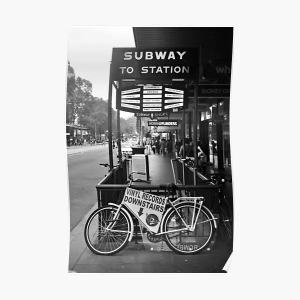 

Постер с изображением метро Flinders, картина для дома, винтажная Современная забавная печать, художественный декор, настенное украшение для ко...