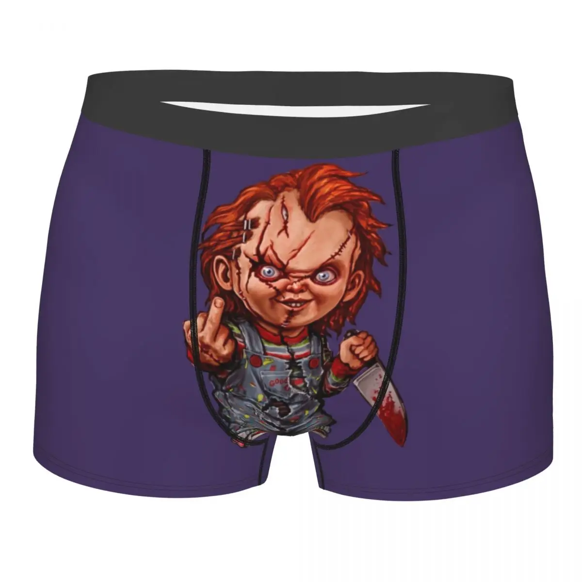 

Sexy Boxer Chucky Shorts Panties Men Underwear Cartoon Good Guys Child's Play Polyester Underpants for Homme S-XXL