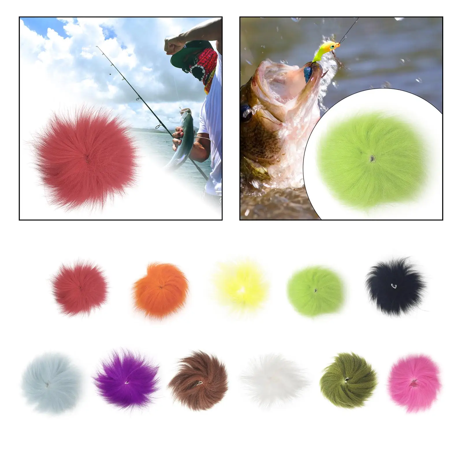 Мех для вязания мушек портативный мягкий легкий материал из тонкого волокна