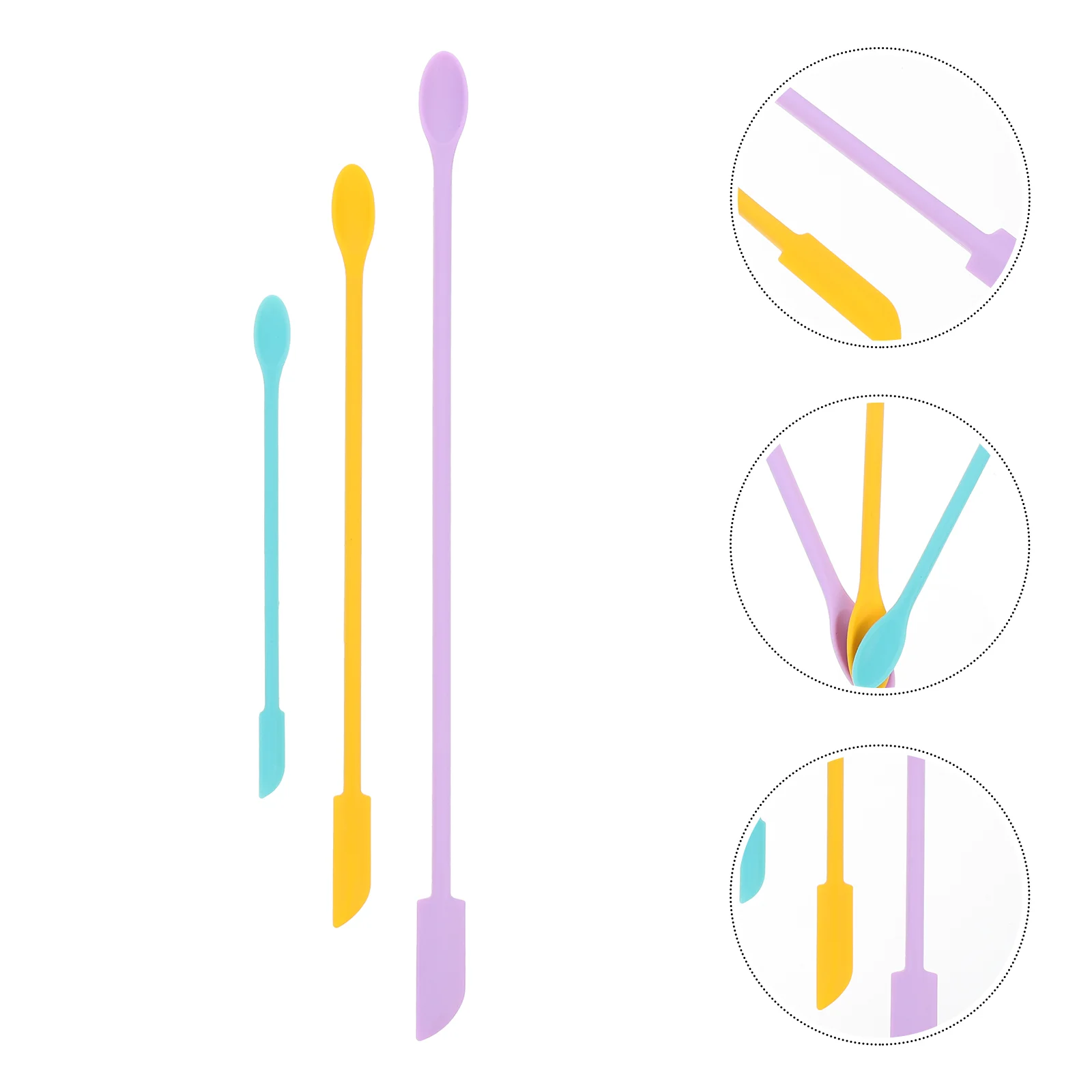 

Spatula Scraper Silicone Cream Spoon Small Mini Kitchen Jar Beauty Tool Jam Stick Makeup Facial Spatulas Bottle Scrapers