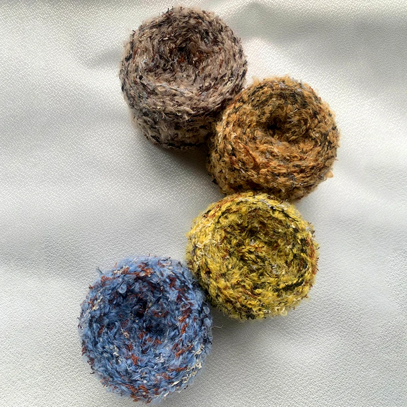 Градиентная цветная вязаная пряжа