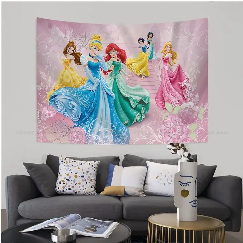 Настенные гобелены Disney Princess Hippie для гостиной дома и общежития Декор искусство