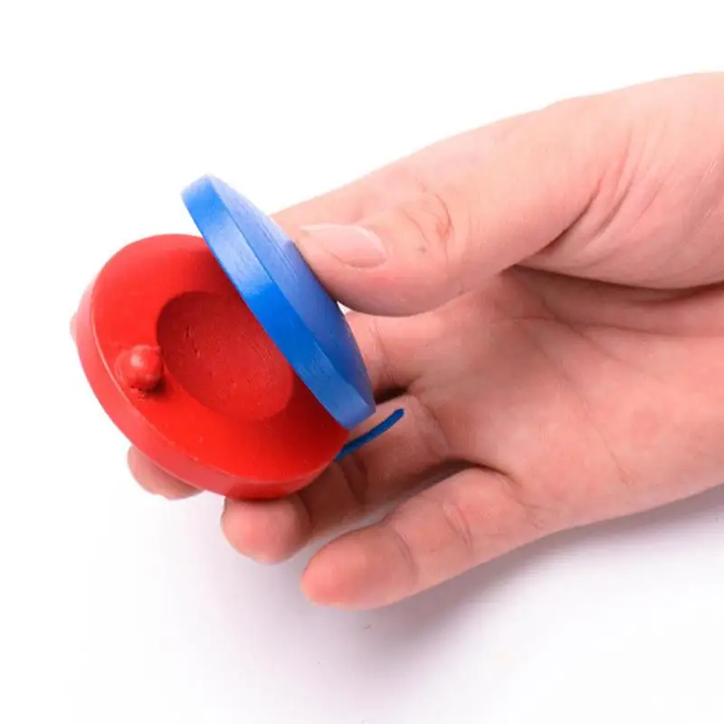 ond Drewniane kastaniety Drewniany instrument perkusyjny Flamenco dla dzieci Zabawki maluchów kastaniet