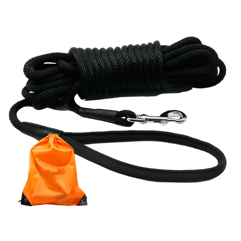 

Long dog leash 15m Nylon long lead dog leash 4.5m Long leash for a dog 9m Recall Training Tracking Obedience Rope leash for dog
