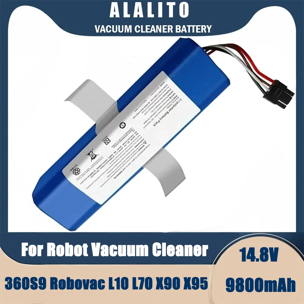 Аккумулятор 9800 мАч для робота-уборщика Qihoo 360 X90 X95 S9 S10