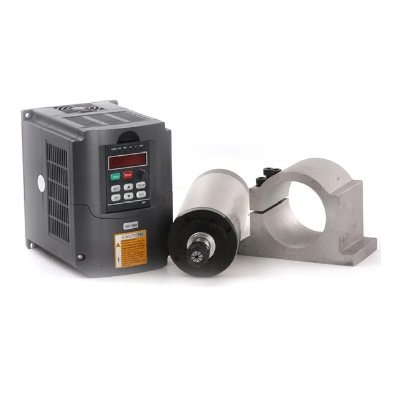 

High quality 800W AC Spindle Motor Kits 0.8KW 4 Bearing Water Cooled Spindle + 1.5KW 220V Inverter + Pump+Pipe