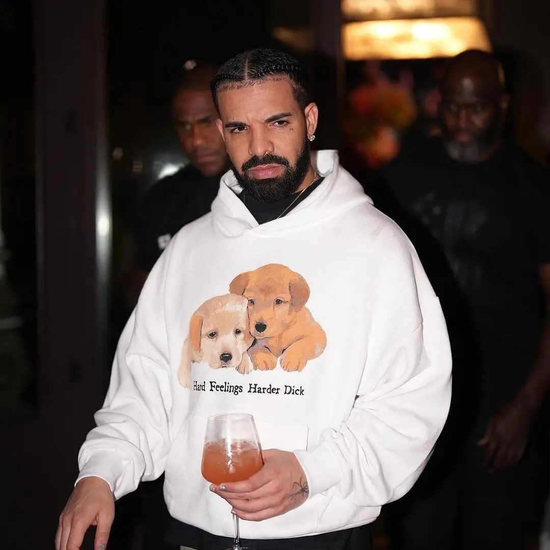 

Rapper Drake Hoodie Music Album [FOR ALL THE DOGS] Graphic Hoodies Men's Women Vintage Hip Hop Hooded Sweatshirts Streetwear