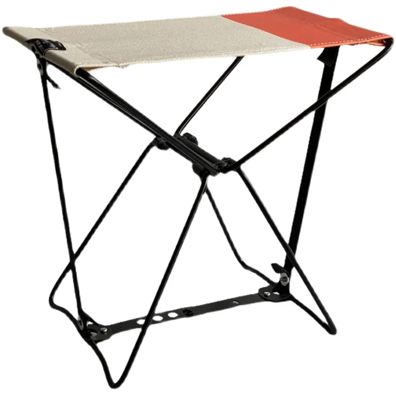 Креативный двухцветный холщовый складной мини-стул японский скетч тренировка на