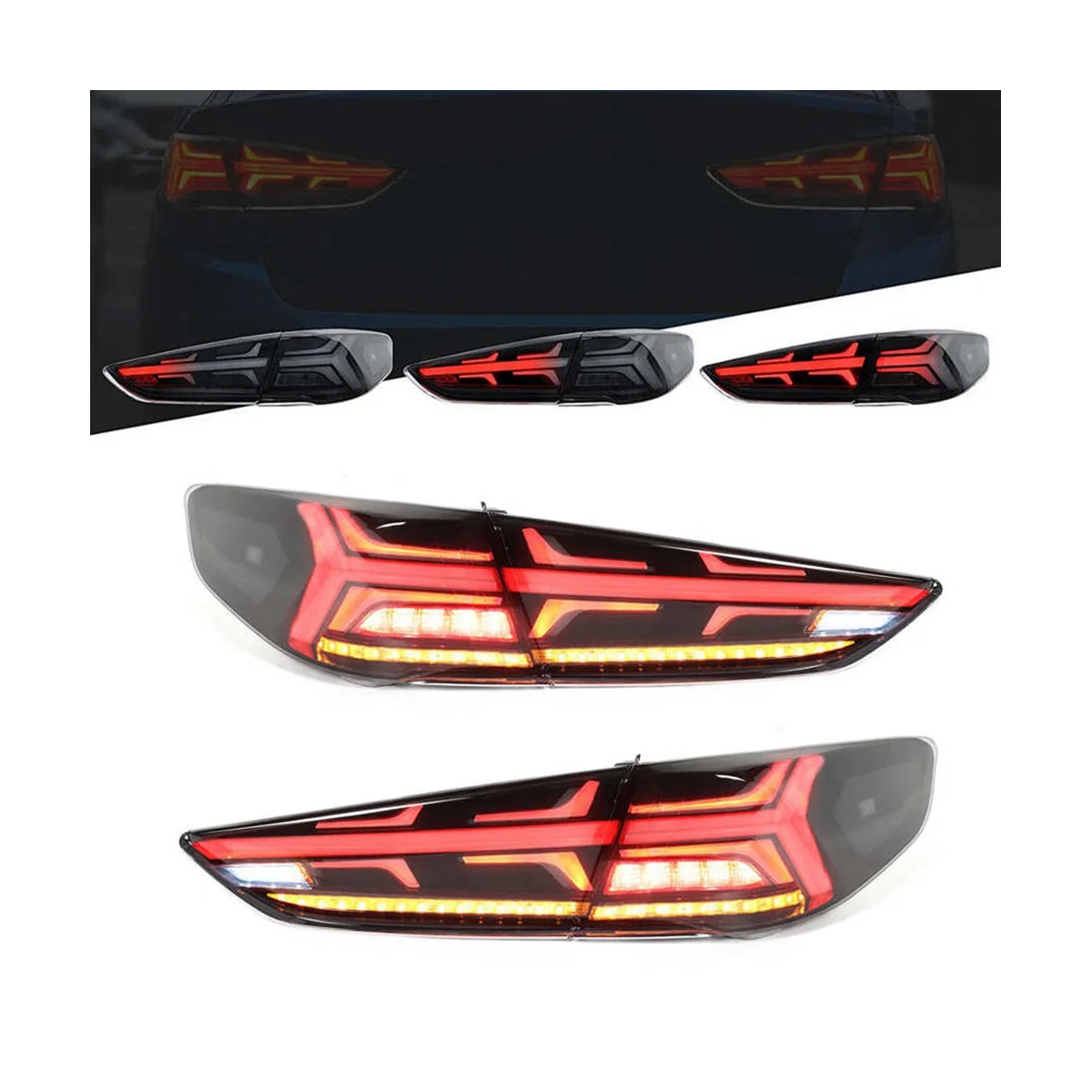 _ Динамический задний свет в сборе сигнал поворота для автомобиля 9 2018