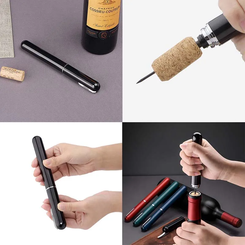

Pen Shape Air Pressure Bottle Opener Wine Red Wine Needle Pen Type Air Pressure Bottle Opener Portable Wine Opener New Hot